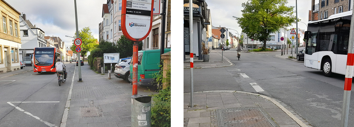 Knotenpunkt Bramscher Straße - Süntelstraße - Roopstraße